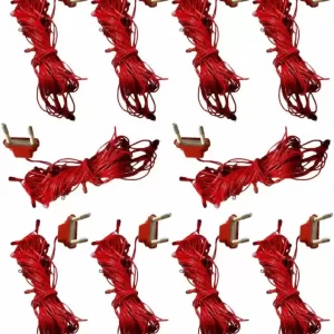 Local Charm 500 LEDs 8 m Red Steady String Rice Lights  (Pack of 9)
