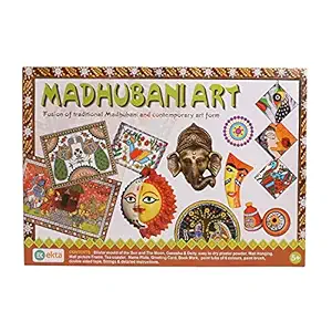 YUVDIK Madhubani Art, Madhubani Painting Set, Art Kit for Kids Traditional and Contemporary Multi Color YUVDIK