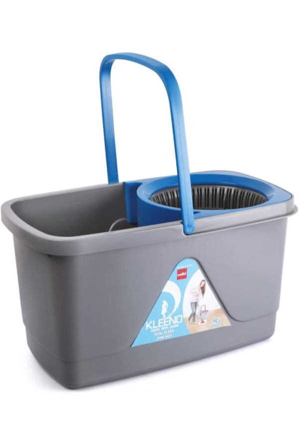 CELLO KLEENNO total clean 360 degree bucket spin mop with 1 extra micro fiber refill mop - Image 8