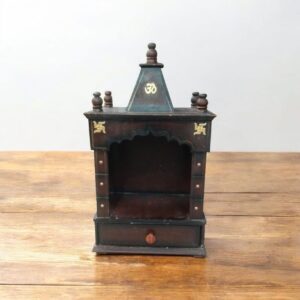 Brown Hand Carved Wooden Temples, For Home (DUST ON BODY ) (p)