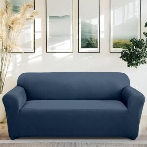 Amazon Brand - Solimo Polyester Spandex Stretchable Sofa Slipcover (3 Seater, Grey) 6379