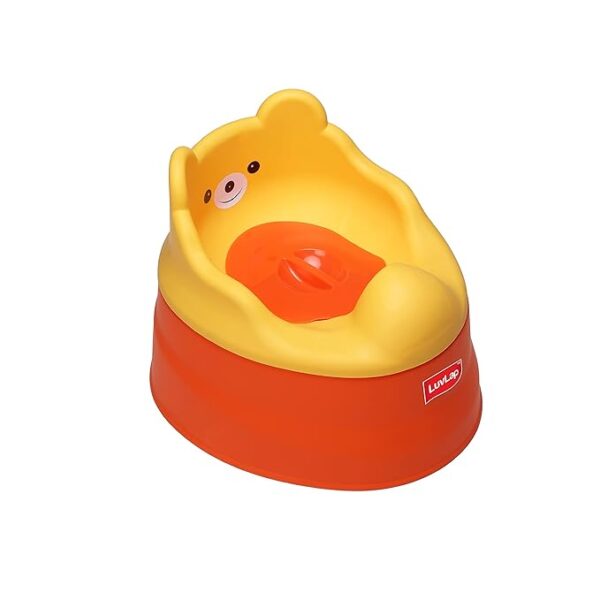 LuvLap Adaptable 2 in 1 Potty Training Seat for 1 + Year child, potty trainer with Detachable Potty Bowl, Suitable for potty training of Boys & Girls (Orange & Yellow), Plastic (7314) (7342) - Image 3