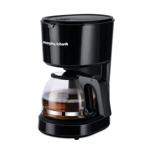 Morphy Richards Europa Drip Espresso Coffee Machine For Home|600W Drip Coffee Maker|6-Cups Capacity*|Anti-Drip Function|Dry Heat Protection|Warming Plate|2-Yr Warranty By Brand|Black (7883)