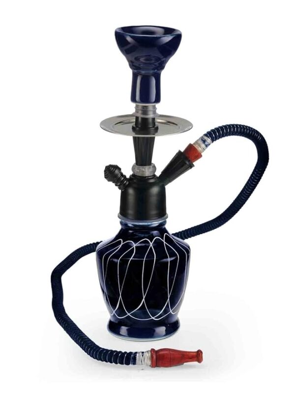 Basement Bazaar Mahi Glass Hookah (24.8 cm, Black)  ( 8530 )