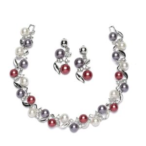 ZENEME Rose Gold-Plated American Diamond Studded Star Shaped Necklace With Earrings Jewellery Set For Girls and Women (SHANI,602)