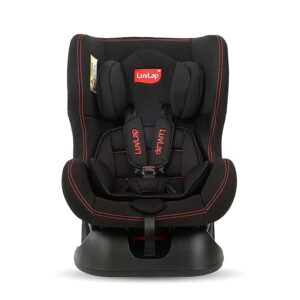 LuvLap Sports Convertible Car Seat for Baby & Kids, New Born to 4 Years, Forward Facing & Rearward Facing, 3 Adjustable Recline Levels, European Safety Standard Certified, Side Impact Guard-Black (7222 , )