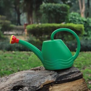 Klassic Watering Can (1.8L)| Plastic Green Water Can with Sprayer for Plants/Garden | Indoor Outdoor Watering Shower Can | Sprinkler for Plants | Watering Hand Bottles for Garden | Water Spray Can ( 8095)