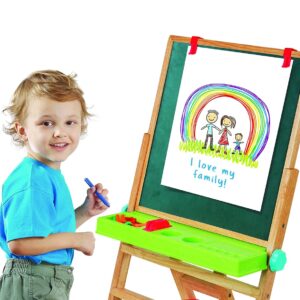 Funskool Giggles - My First Easel , Education toy for kids 3 years, Wooden and magnetic, 4 in 1 Double Sided Wooden Easel Board , Multicolour with Alphabet & Numbers , 3 Years & above , Preschool toys  (N610