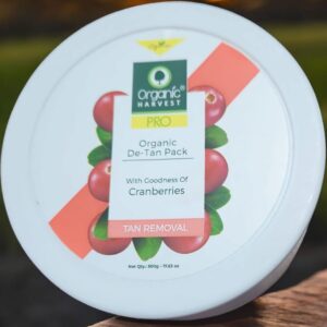 ORGANIC HARVEST PRO ORGANIC DE TAN PACK WITH GOODNESS OF CRANBERRIES TAN REMOVAL (500 G) ( PACK OF 6 )