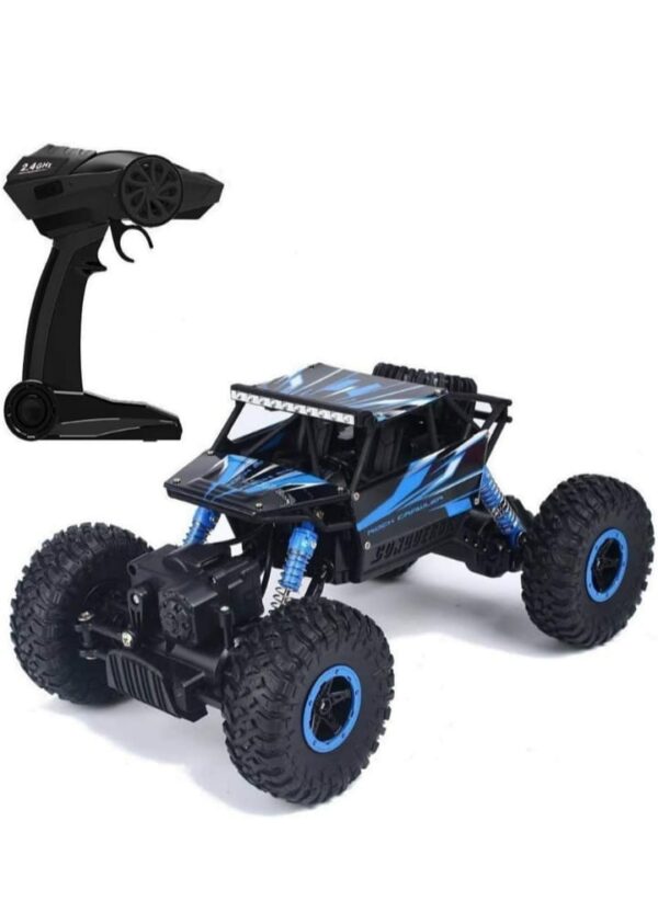 SMART PICKS Plastic Rechargeable 4wd Rally Car Rock Crawler R/C Monster Truck (Blue) (407)