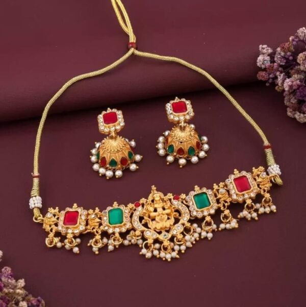 Girls::Women Earring & Necklace Set_Gold_BZ_Sndp-Set_244_3 (Shani 78) - Image 3