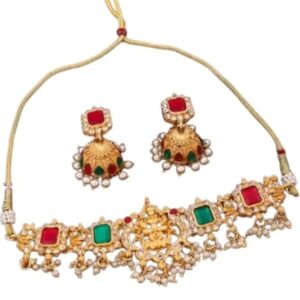 Girls::Women Earring & Necklace Set_Gold_BZ_Sndp-Set_244_3 (Shani 78)