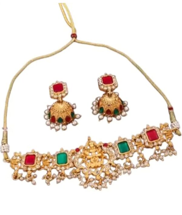 Girls::Women Earring & Necklace Set_Gold_BZ_Sndp-Set_244_3 (Shani 78)