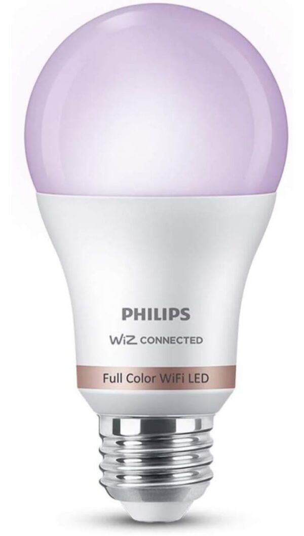 PHILIPS Wiz Smart WI-Fi LED Bulb E27 10-Watt, 16 Million Colors, Compatible with Amazon Alexa and Google Assistant- (Pack of 1