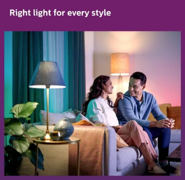 PHILIPS Wiz Smart WI-Fi LED Bulb E27 10-Watt, 16 Million Colors, Compatible with Amazon Alexa and Google Assistant- (Pack of 1 - Image 3