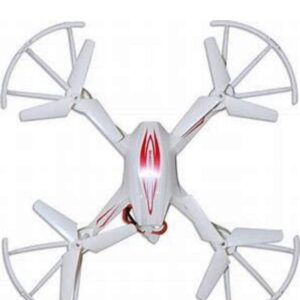 HX750 Aero craft Compact Remote Control Quadcopter Without Camera Drone for Kids - Blue and Red Lighting for Clear Night Vision - Black Or White