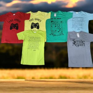 AKSHAT ENTERPRISES Boys Graphic Print pure Cotton Regular fit T Shirt (SIZE; 12-14Y \51CM (PACK OF 6 )