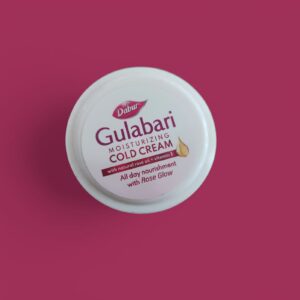 Dabur Gulabari Moisturizing Cold Cream (Skin Moisturiser) Glow Lotion, 55ml EXPIRY DATE NOT MENTION ( SET OF 12 PCS )