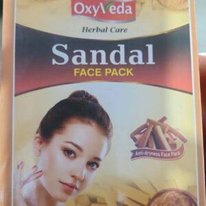 OXY VEDA HERBAL CARE SANDAL  FACE PACK 100G ( EXPIRY 05/24) (SET OF 10 PCS )