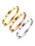 Jewels Galaxy Women Set of 3 Silver-Plated & Gold-Plated AD Bangle Style Bracelet(ATUL 2)