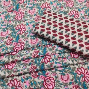 Top & bottom kurti,dress, code set, ect.clothing wear cotton fabric (Size, M)