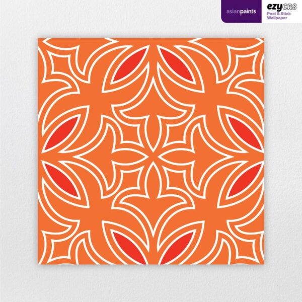 Asian Paints 45 cm EzyCR8 P&S Floral Symmetry Removable Sticker  (Pack of 1) (6234 - Image 3