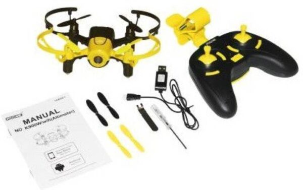 AKSHAT K900W Height Hold RC Quadcopter 4 Channel 2.4GHz MINI Drone with Altimeter and Wifi HD Camera Drone