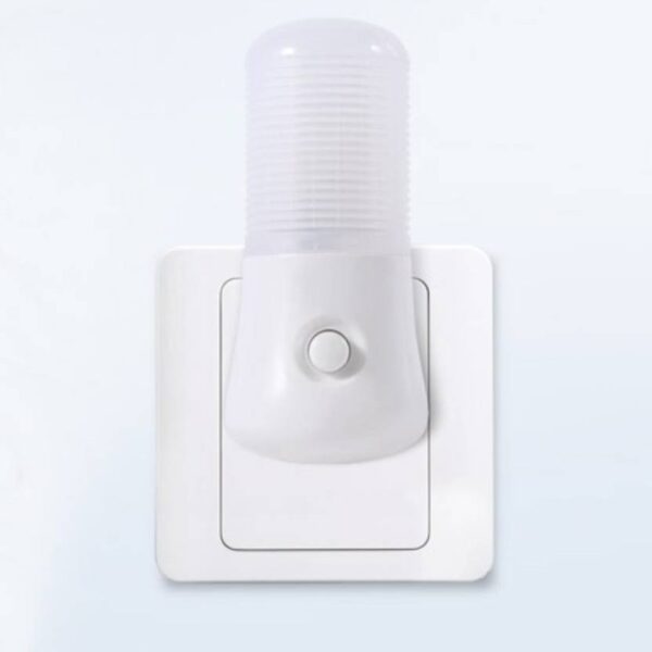 WORA Night Lamps Bedside Lamp Bedroom Switch Button Operated LED energy-saving Night Lamp  (10 cm, White) - Image 3