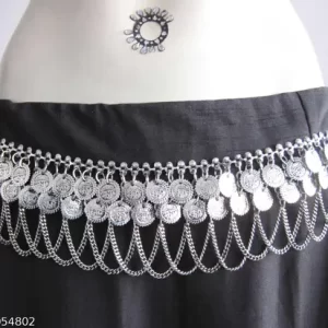 Indian Dance Coin Charm Chain BELT Dancer Skirt Dancing Accessory b136  (D,15)