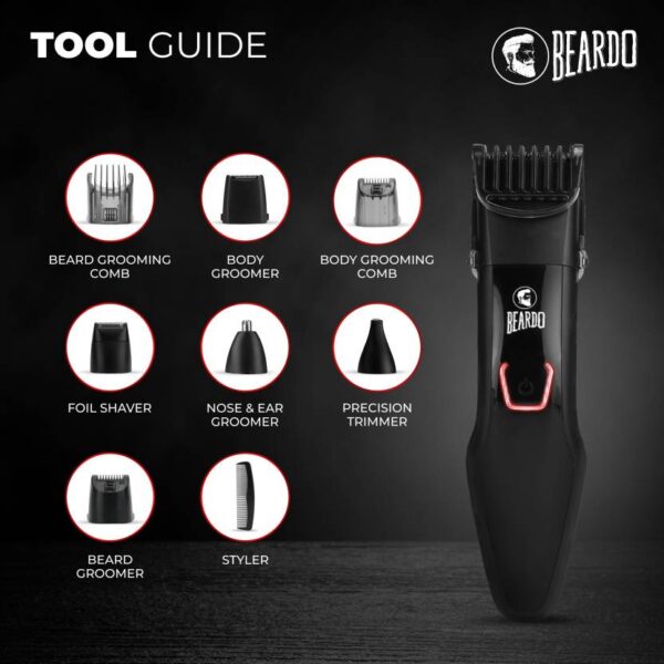 BEARDO PR3058 Trimmer 45 mins Runtime 21 Length Settings  (Black)#JustHere (7903) - Image 2