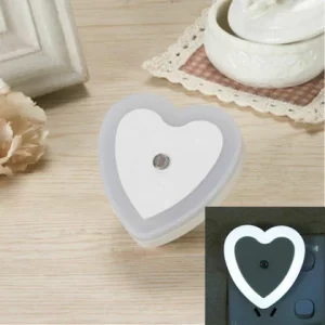 Xergy LED Night Light Heart Shape Color-Cool White , with Smart Sensor Dusk to Dawn Sensor (White)