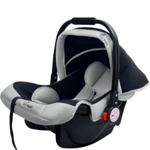 R for Rabbit Baby Cozy Carry Cot with 3 in 1 Multi-Purpose Baby Rocker & seat| 3 Point Safety Harness for New Born Babies of 0 to 15 Months(Black Grey). (10193)(10192)