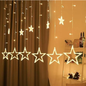 home delight gold flickering Star rice lights ( Pack of 1 ) (star )(p)