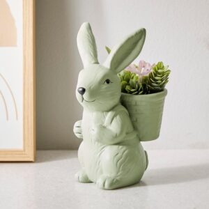 Gloria Ceramic Rabbit Planter ( BODY DAMAGE )(( 8375,113 )