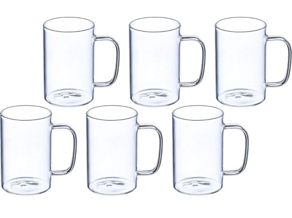 Sanjeev Kapoor RICA Borosilicate Mug 280ML Set of 6 PCS(SKB-1190)(V)