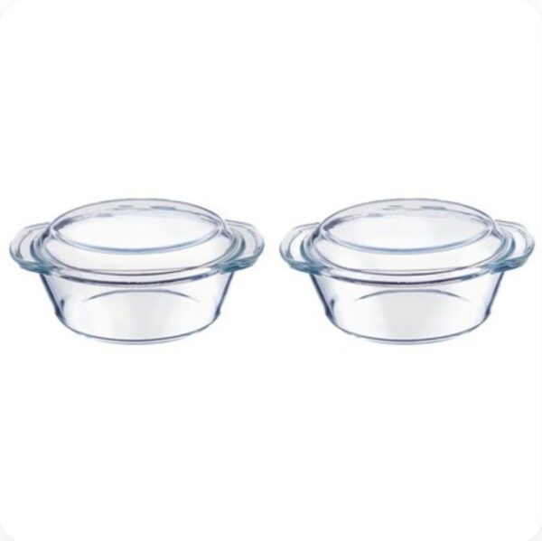 Sanjeev Kapoor Montreal Glass Casserole 1000 ml (2 pcs)(SKB-849)(V) - Image 2