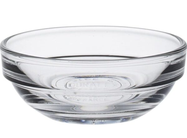 Duralex Made In France Lys Stackable Glass Bowl (Set of 4), 1 oz., 2.3 Inches, Clear(2020A)(V)