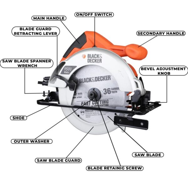 BLACK & DECKER CS1500-in Wood Cutter N.9962(V) - Image 3