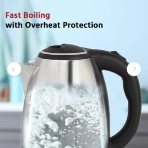 LIFELONG ELECTRIC KETTLE 1.8LITER Stainless steel black steel (M.D)(V)