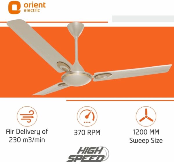 ORIENT ELECTRIC CEILING FAN TANGO (Gold) N.10103(V) minor scratch - Image 2