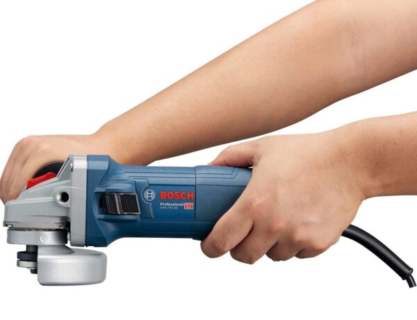 Bosch GWS 750-100 Heavy Duty Corded Electric Angle Grinder, M10, 750W, 11,000 rpm, 100 mm Disc Dia., Direct Cooling,1.8 kg + Wrench, Protection Guard, Auxiliary Handle & Wrench, 1 Year Warranty N.10071(V) - Image 3