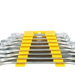 STANLEY 70-379 Steel Double Open End Spanner Set (Silver)N.10018(v)