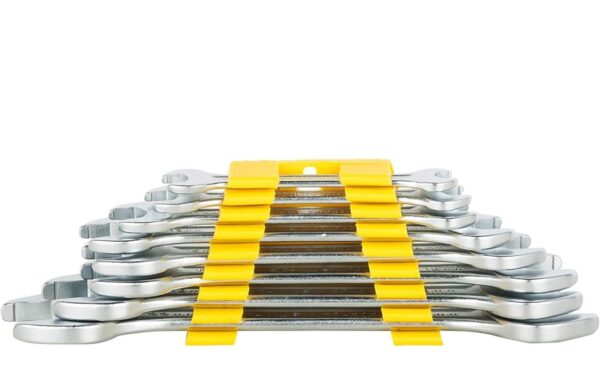 STANLEY 70-379 Steel Double Open End Spanner Set (Silver)N.10018(v)
