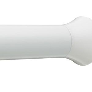 Amazon basics Adjustable Shower Curtain Tension Rod - 80'140, White(V)