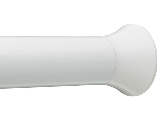 Amazon basics Adjustable Shower Curtain Tension Rod - 80'140, White(V)