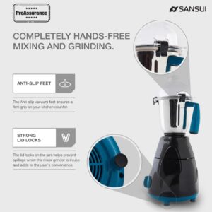 SANSUI Home pro 750w Juicer mixer Grinder ( SMG03) 4 Jar (Blue/Black)N.10747(V) Minor body damege