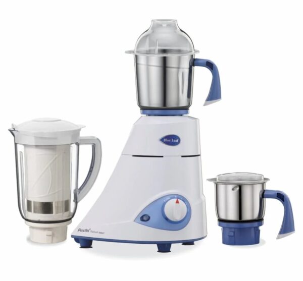 Preethi Blue Leaf Platinum Select Juicer Mixer Grinder for Kitchen|750 Watt Mixie, 3 Jars| 2 Yr Product Gurantee & Lifelong Free ServiceBlue (MG 226) N.10741(v) (Full Used )