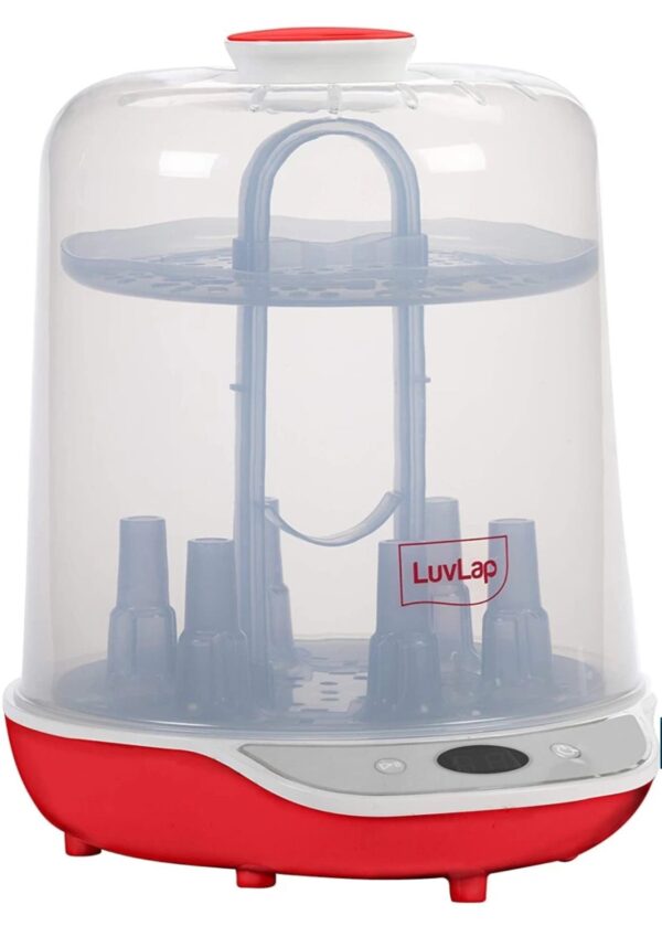 Luvlap Delight Bottle Sterilizer Six bottles Six slot (Red -White) N.10765(v) - Image 2