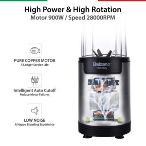Balzano Bullet Blender set WBL-002-H 900W Juicer mixer grinder 1Jar and Cap not included N.10704(v)