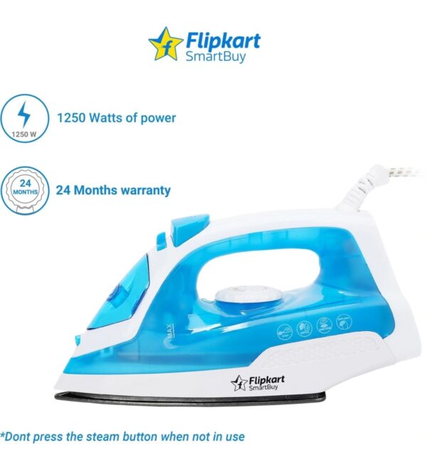 Flipkart Smartbuy IRS1250WB 1250w Steam iron N.10762(v) Looking Used - Image 2